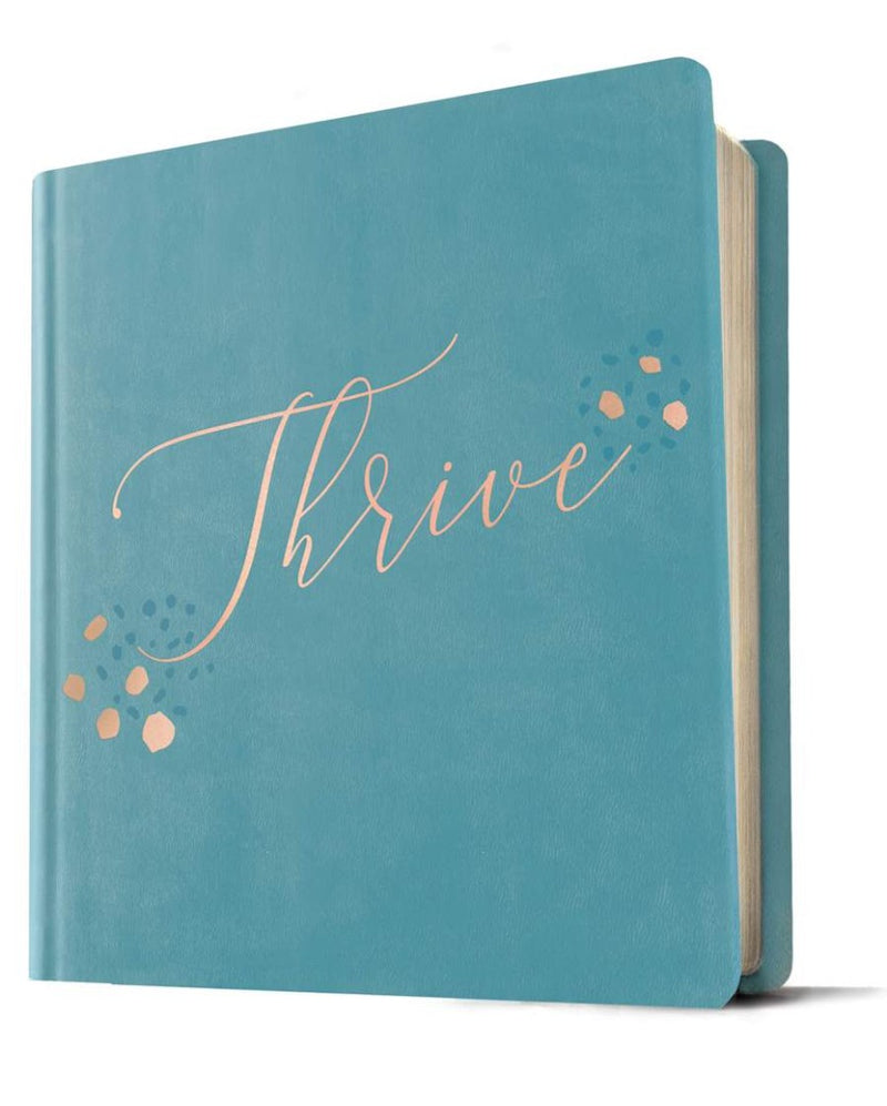 NLT THRIVE Creative Journaling Devotional Bible, Teal - Re-vived