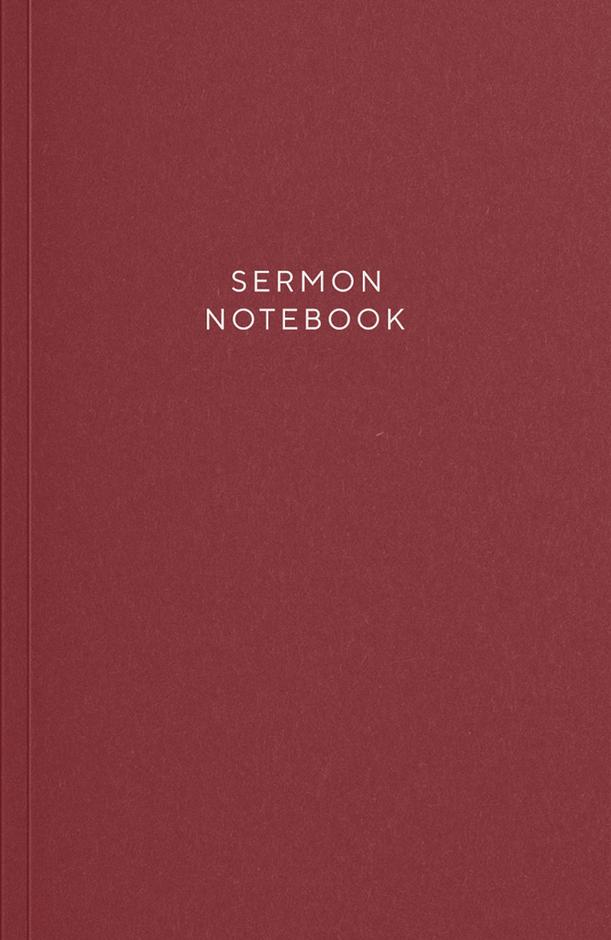 Sermon Notebook, Plum