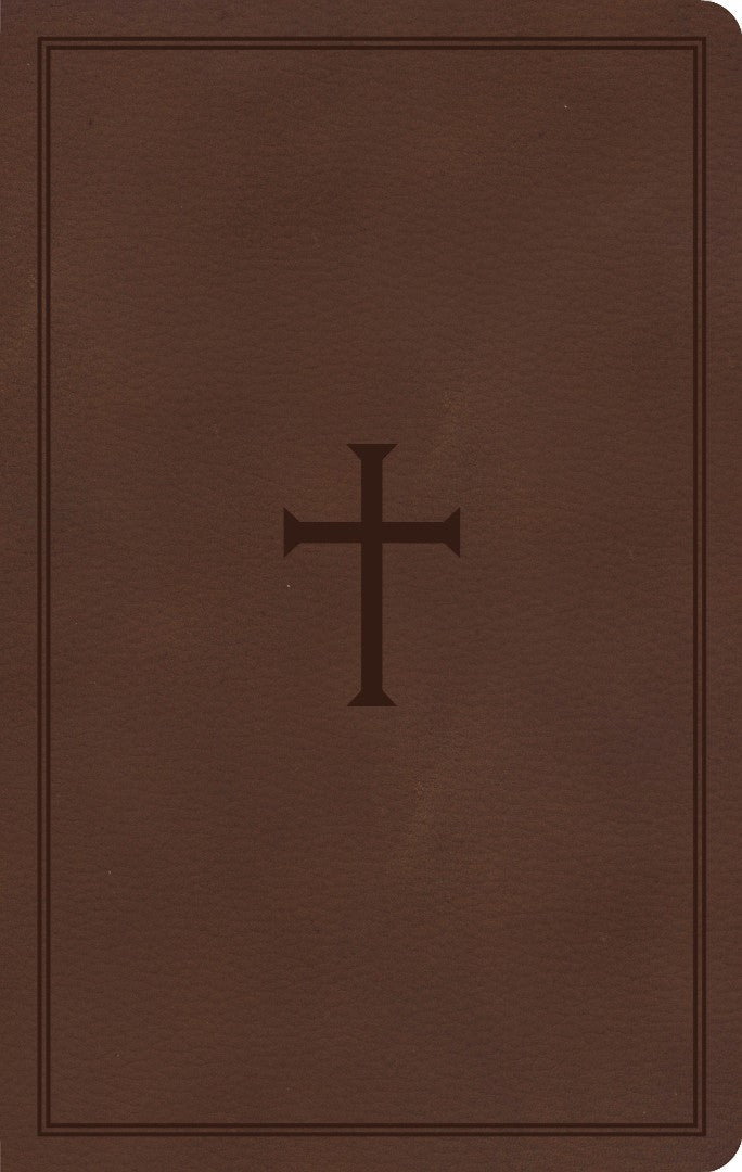 KJV Thinline Reference Bible, Brown LeatherTouch