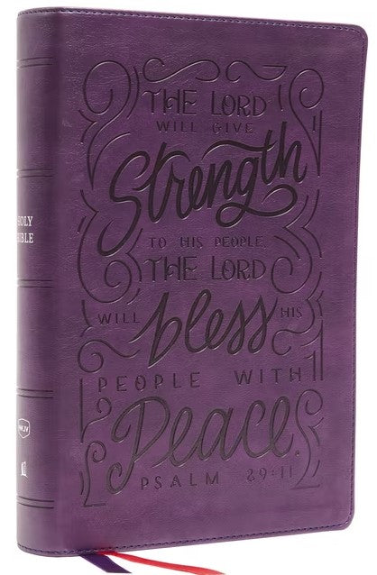 NKJV Giant Print Center-Column Reference Bible, Purple