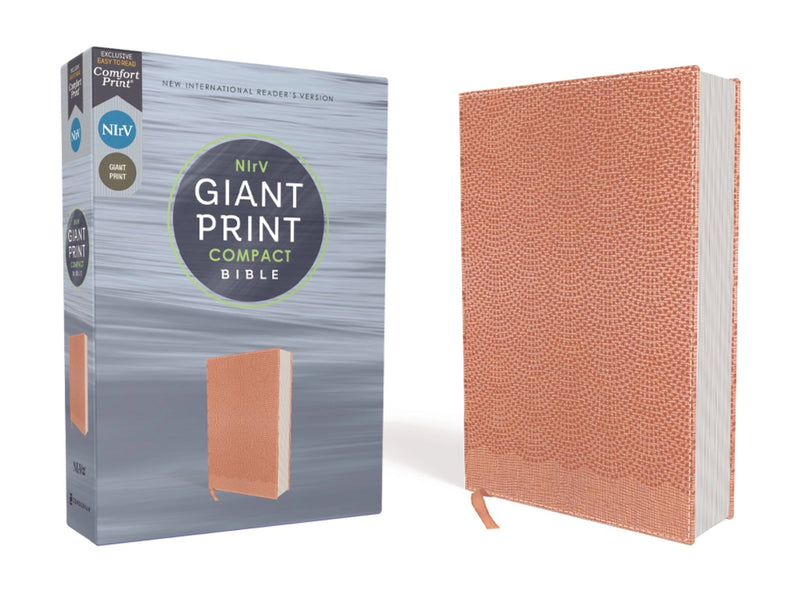 NIrV Giant Print Compact Bible, Peach