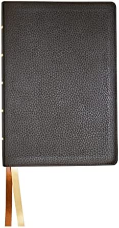 NASB Large Print Wide Margin Bible, Brown Cowhide