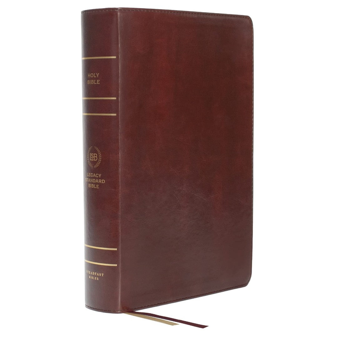 LSB Large Print Wide Margin Bible, Brown