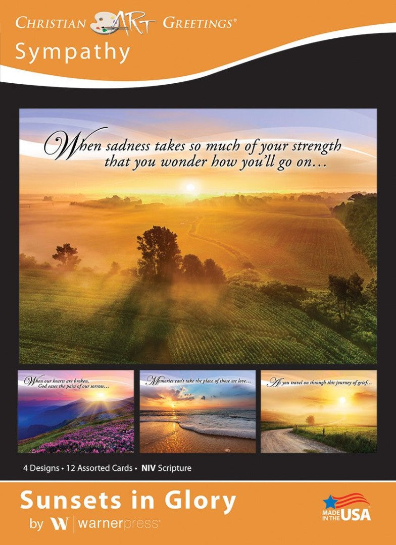 Sunsets in Glory Sympathy Boxed Cards (box of 12)