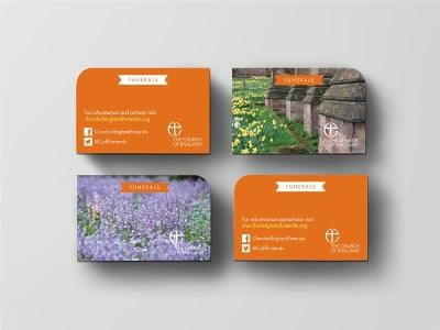 Funerals Website Business Card (pack of 100)