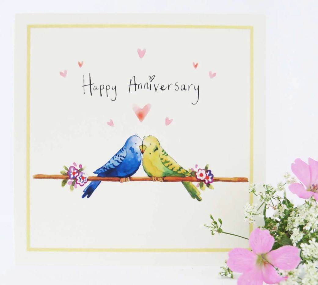 Love Birds Anniversary Card