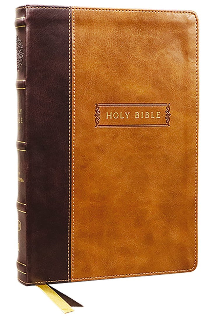 KJV Center-Column Reference Bible with Apocrypha, Brown