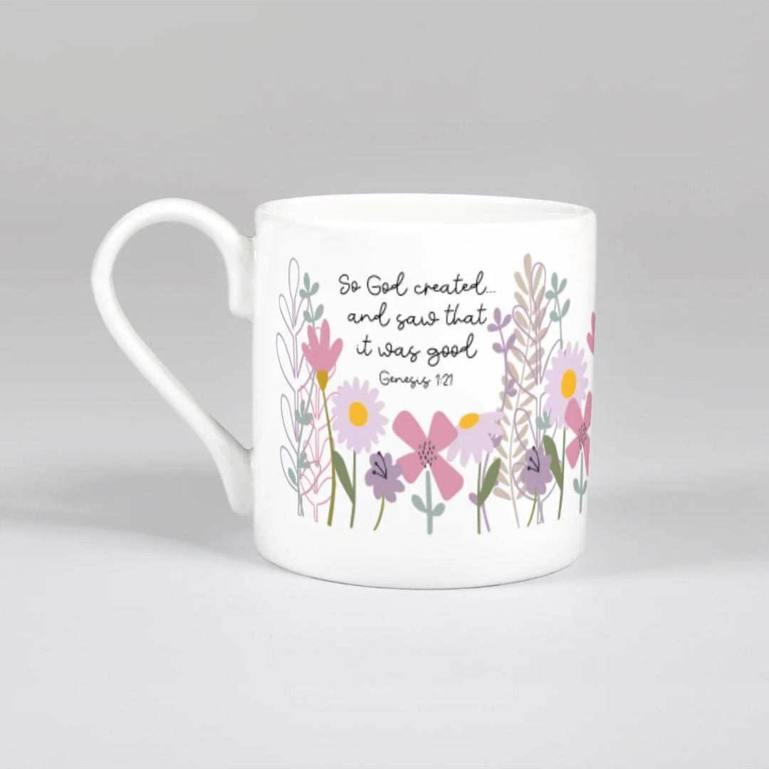 God Created (Wild Meadow) Bone China Mug