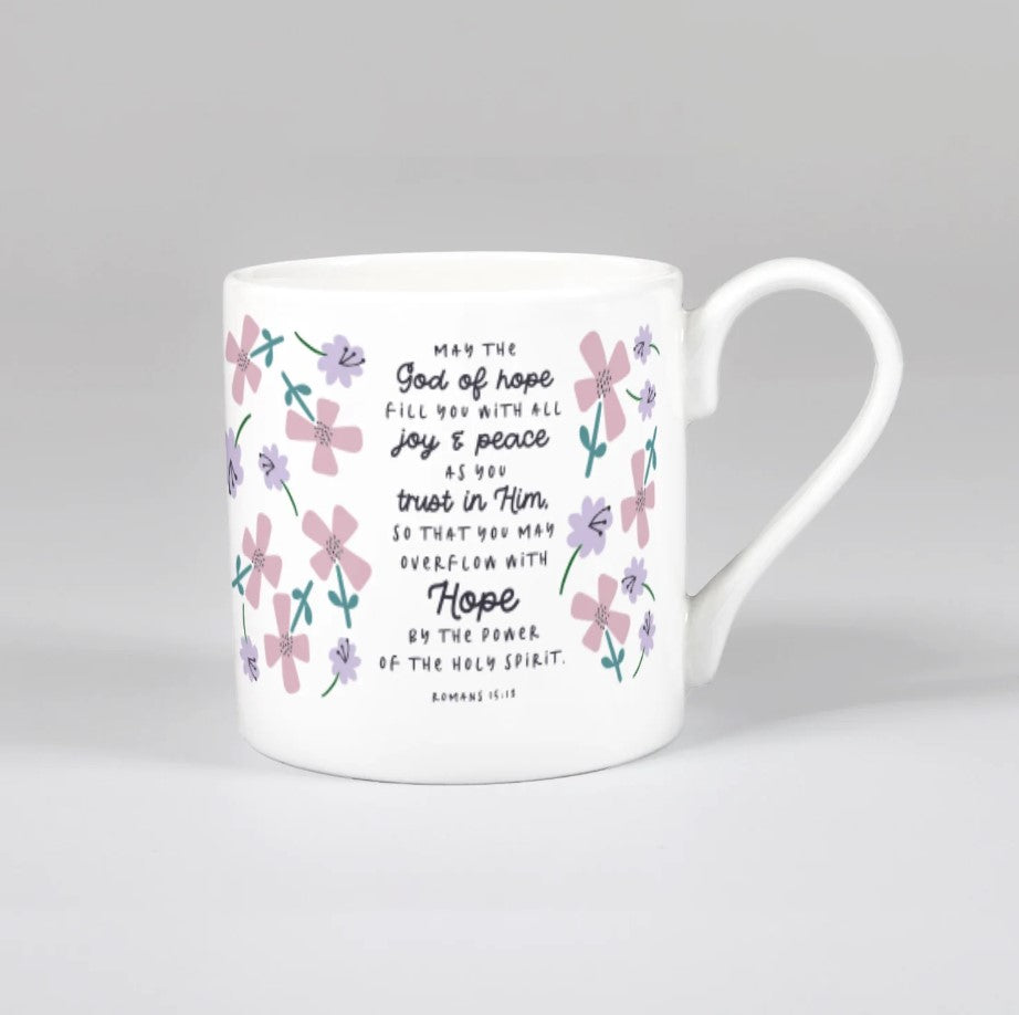 May the God of Hope (Petals) Bone China Mug