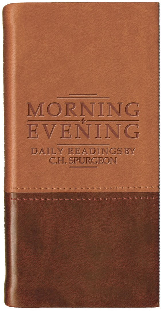 Morning And Evening, Tan/Burgundy Daily Readings By C.H. Spurgeon