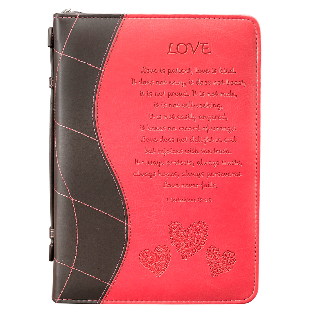 1 Corinthians 13 Pink Bible Case, Extra Large