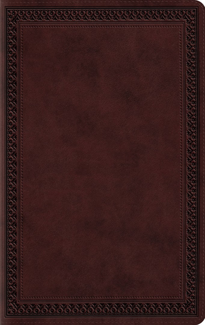 ESV Large Print Value Thinline Bible, Trutone, Mahogany