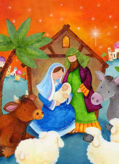 A4 Advent Calendar - Stable Scene