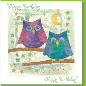 Birthday Owls Greetings Card