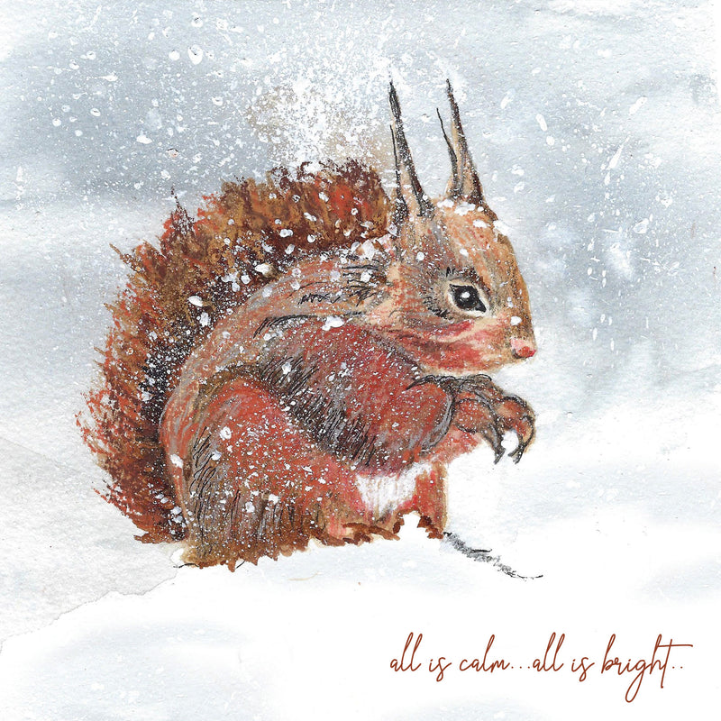 Squirrel Christmas Cards (pack of 10)