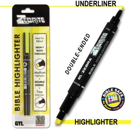 Double Ended Highlighter - Yellow