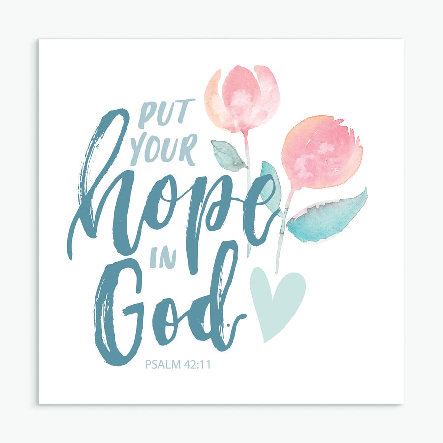 Put Your Hope in God - Greeting Card - Re-vived