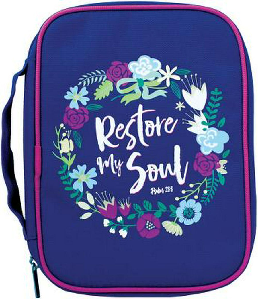 Bible Cover Restore My Soul Canvas Large - Re-vived