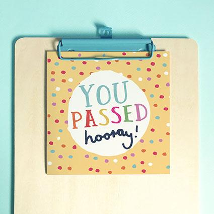 You Passed Greeting Card & Envelope - Re-vived