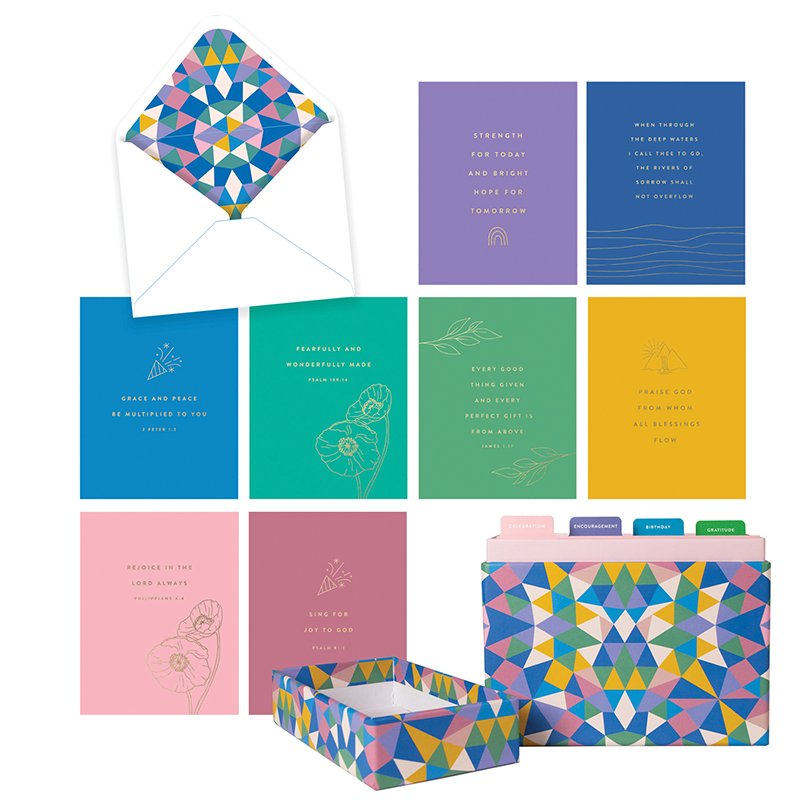 Kaleidoscope of Blessings Greeting Cards Set of 20