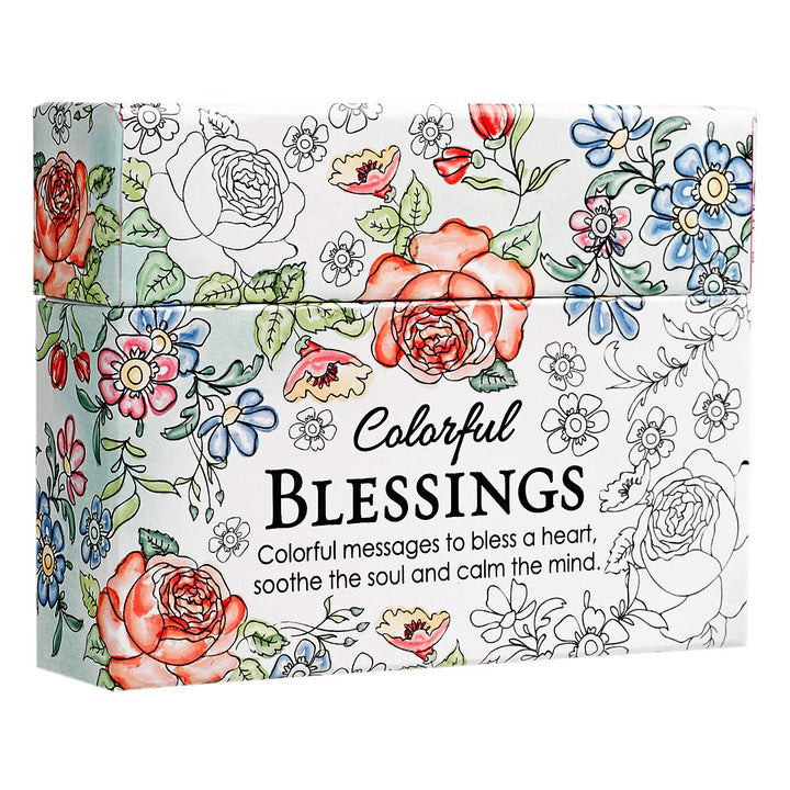 Colourful Blessings Boxed Colouring Cards - Re-vived