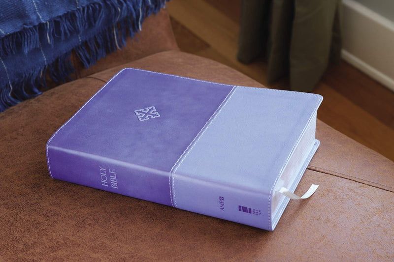 The Amplified Study Bible, Imitation Leather, Purple, Indexed