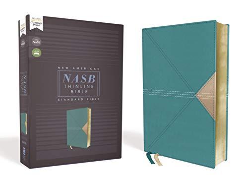 NASB Thinline Bible, Teal, Red Letter Ed., Comfort Print - Re-vived