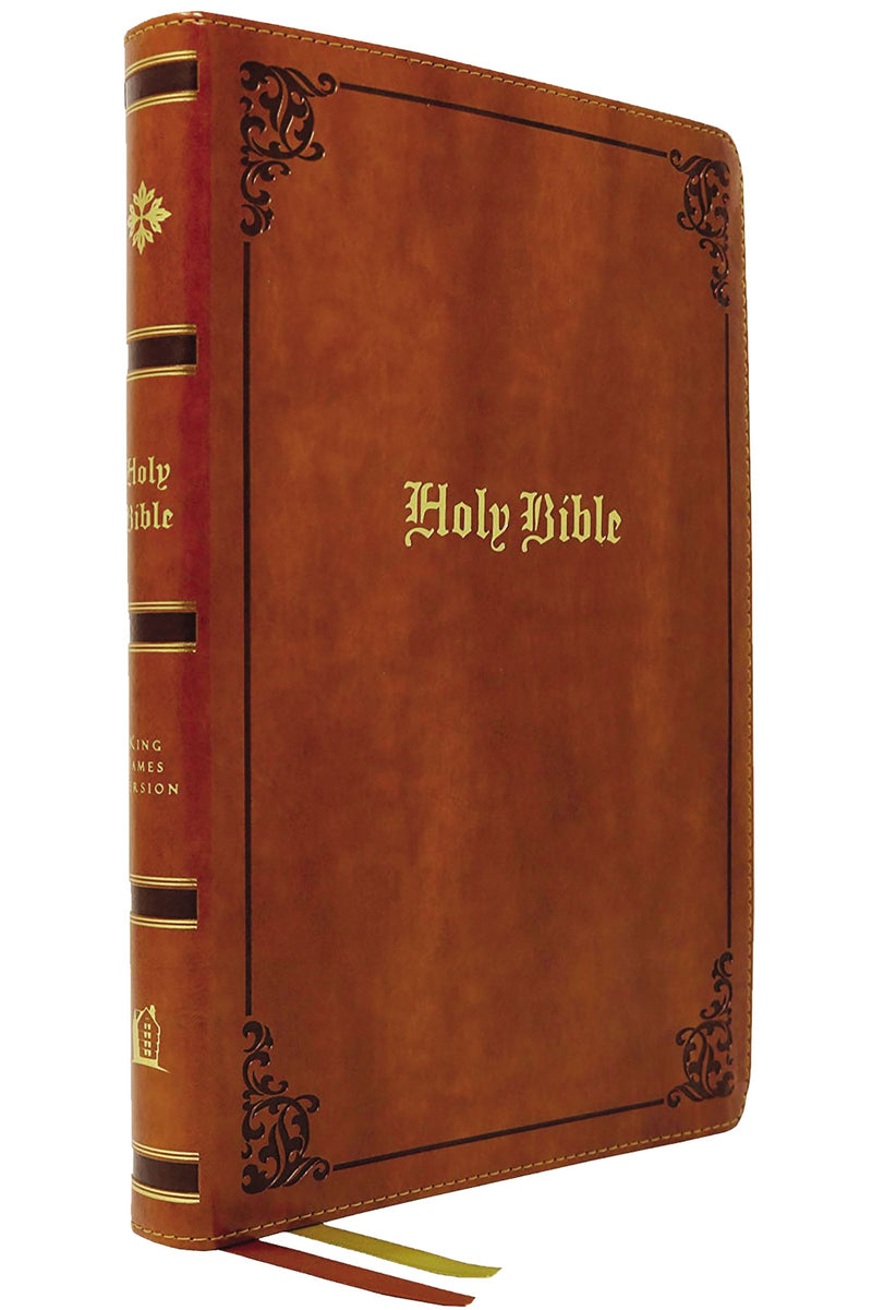 KJV Thinline Bible, Large Print, Tan, Red Letter