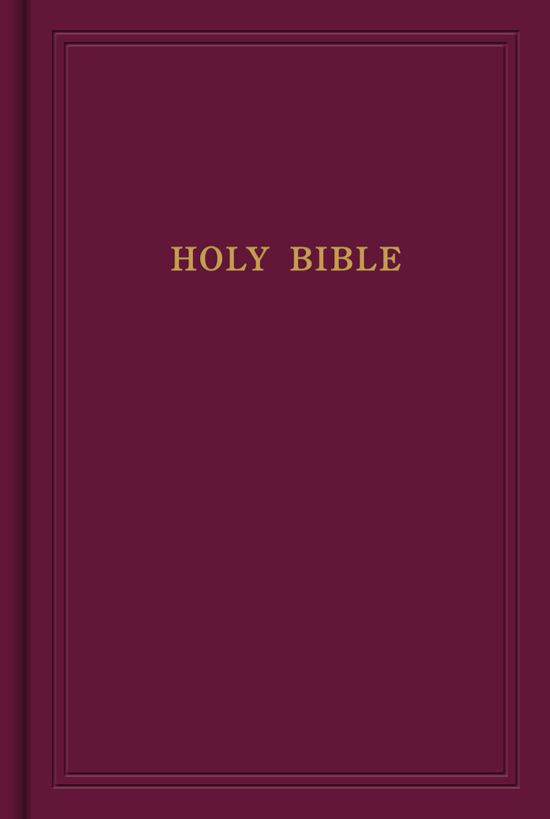 KJV Pew Bible, Garnet Hardcover