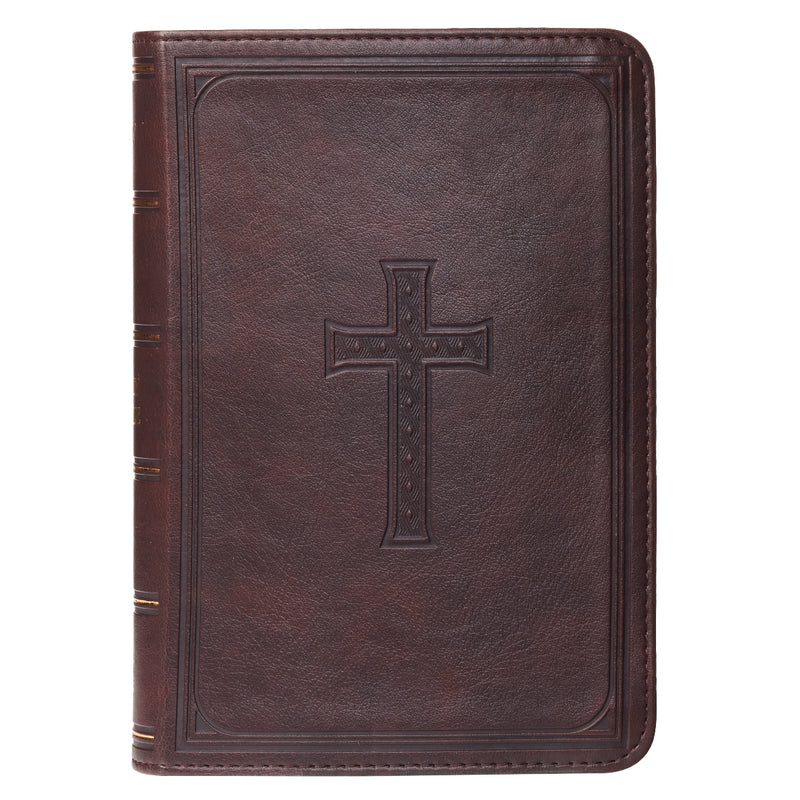 KJV Large Print Compact Bible, Brown