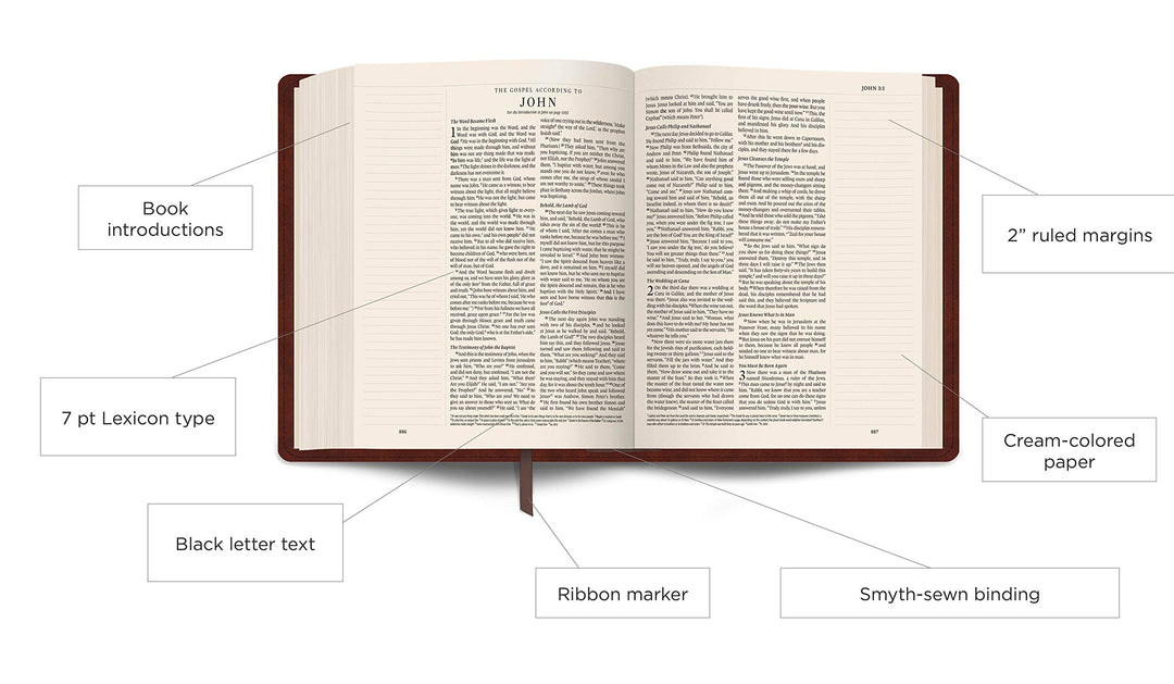 ESV Journaling Bible, TruTone, Brown, Mosaic Cross Design - Re-vived