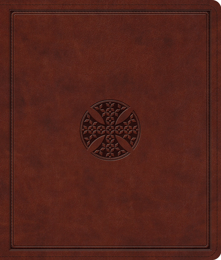 ESV Journaling Bible, TruTone, Brown, Mosaic Cross Design - Re-vived