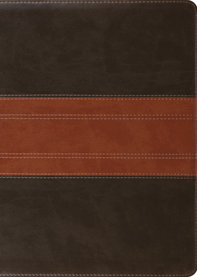 ESV Study Bible, Large Print, TruTone, Forest/Tan - Re-vived
