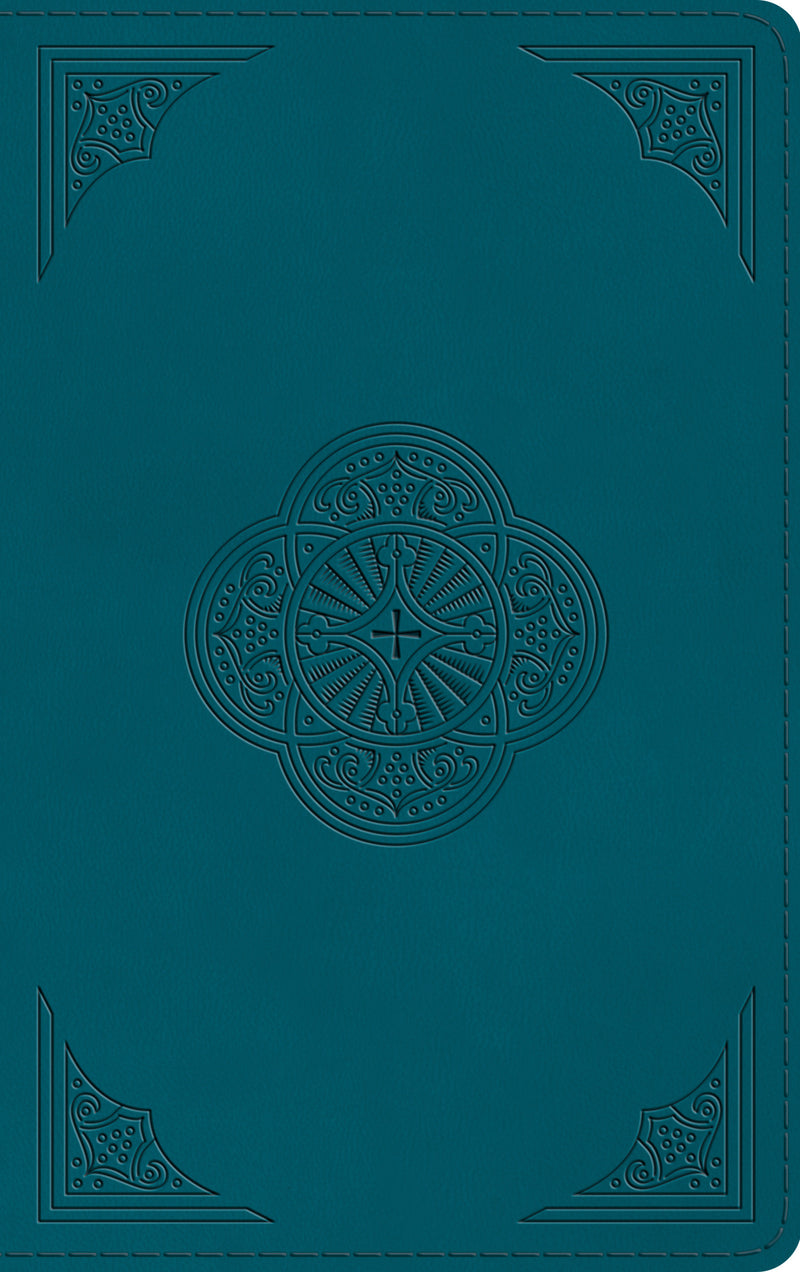 ESV Thinline Bible (TruTone, Deep Teal, Rotunda Design) - Re-vived