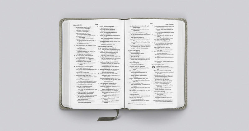 ESV Compact Bible, TruTone, Stone, Branch Design