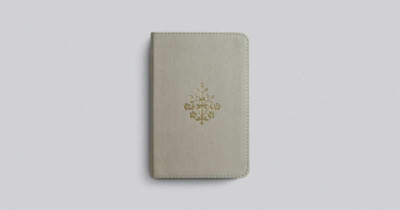 ESV Compact Bible, TruTone, Stone, Branch Design