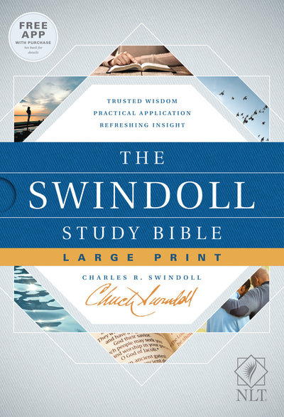 The NLT Swindoll Study Bible, Large Print - Re-vived
