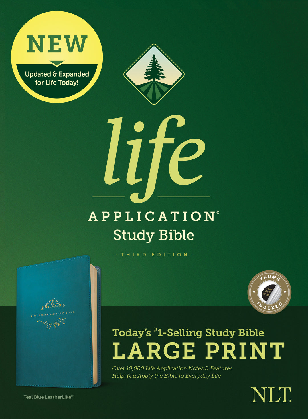 NLT Life Application Study Bible, Third Edition, Large Print - Re-vived