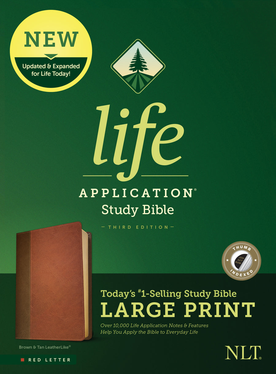 NLT Life Application Study Bible, Third Edition, Large Print - Re-vived