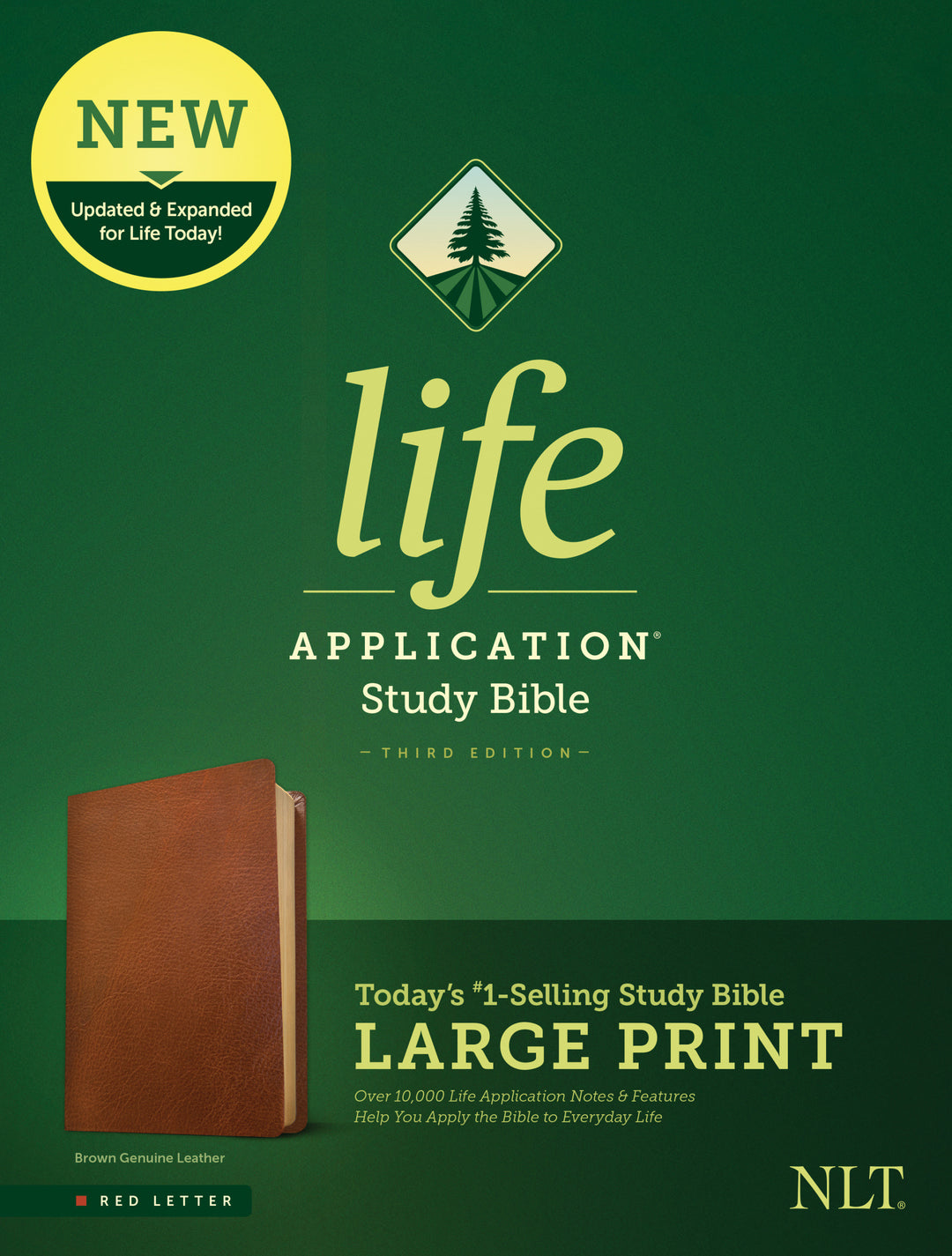 NLT Life Application Study Bible, Third Edition, Large Print - Re-vived