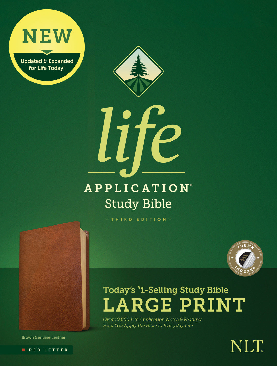 NLT Life Application Study Bible, Third Edition, Large Print - Re-vived