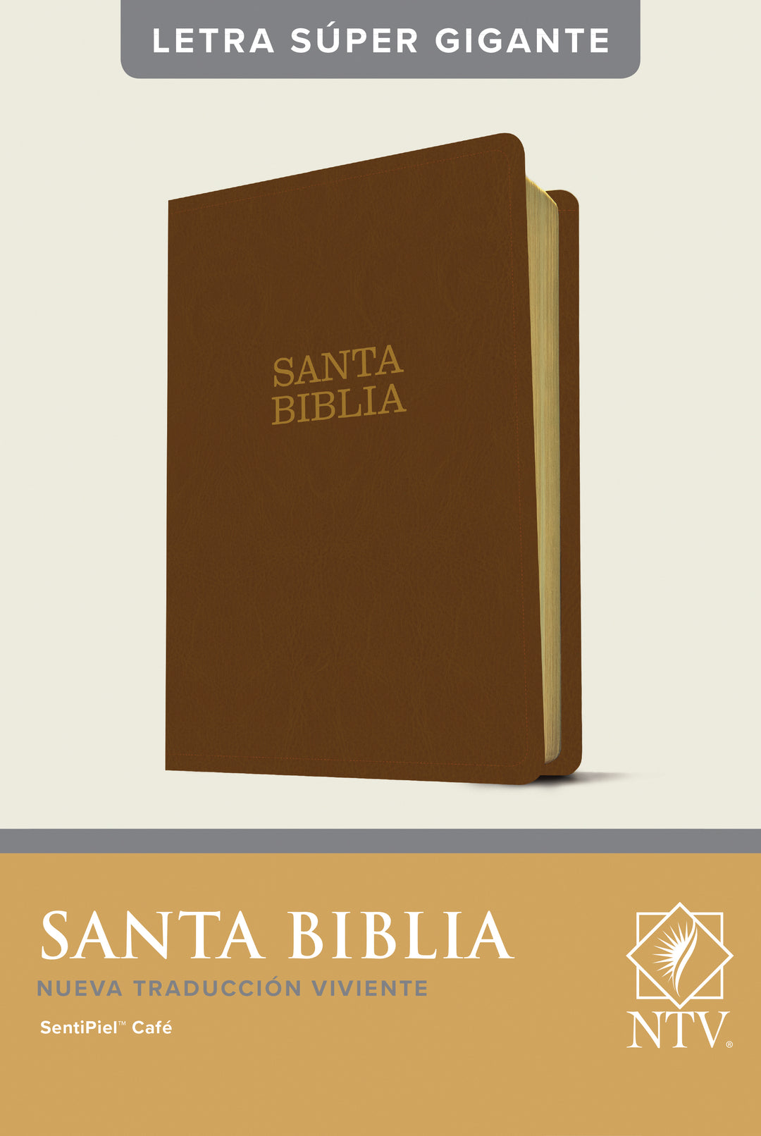 Santa Biblia NTV, Letra Súper Gigante, Letra Roja, SentiPiel