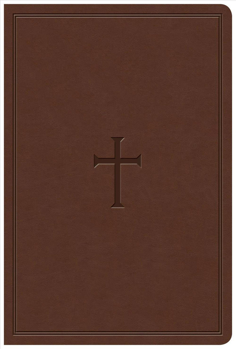 KJV Giant Print Reference Bible, Brown LeatherTouch - Re-vived