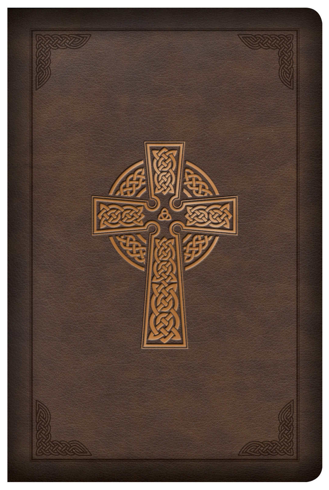 KJV Large Print Compact Reference Bible, Celtic Cross Brown - Re-vived