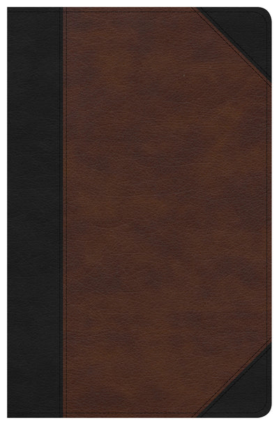 CSB Ultrathin Reference Bible, Black/Tan, Deluxe Edition - Re-vived