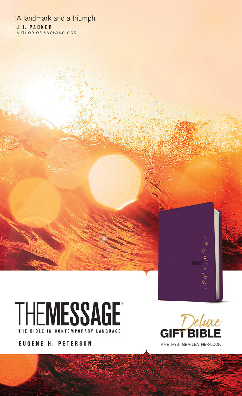 Message Deluxe Gift Bible, Purple - Re-vived
