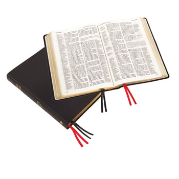 Large Print Westminster Reference Bible, Black Calfskin - Re-vived