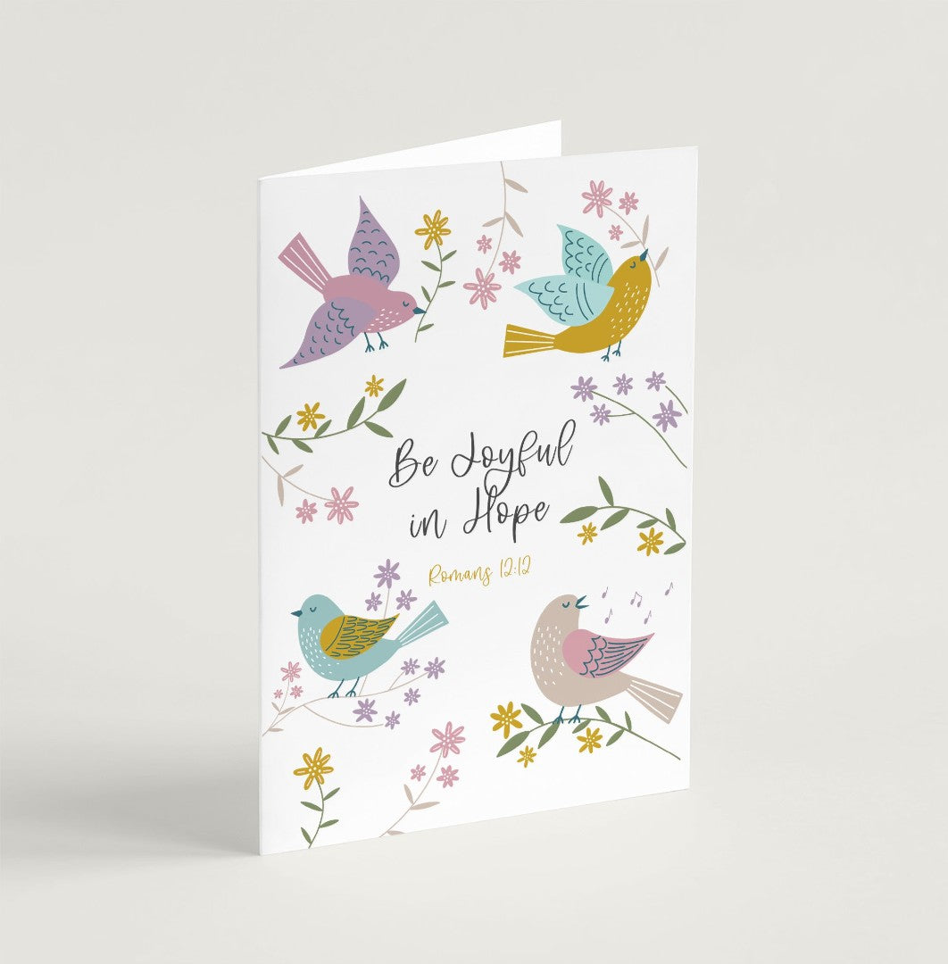 Be Joyful in Hope (Birds of Joy) - Greeting Card