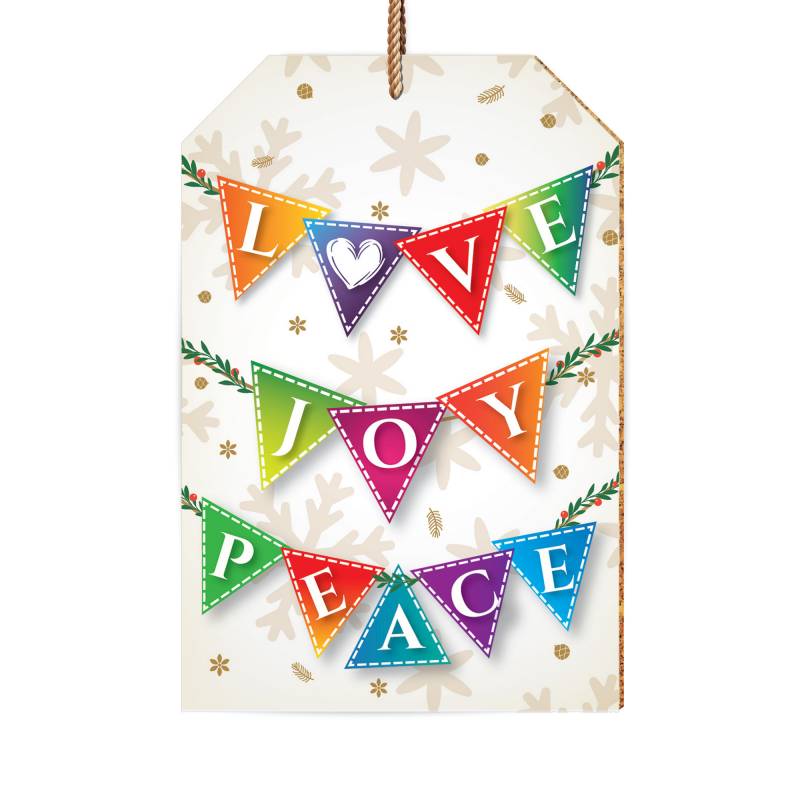 Love, Joy, Peace Christmas Decoration