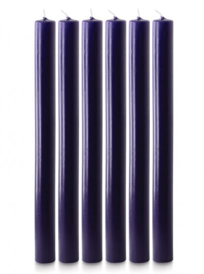 Advent Candle Set 12" x 1" - 6 Purple